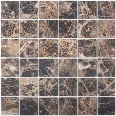 Мозаика Dark Emperador Matt (48X48) (JMST071) 30.5x30.5x8 от StarMosaic (Китай)